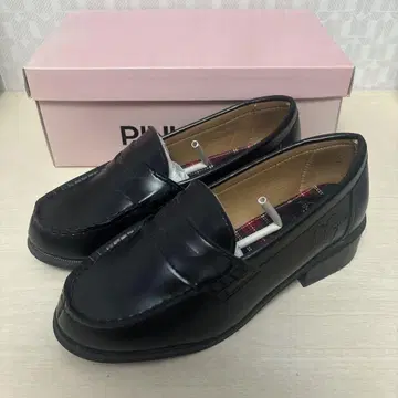 핀크 라테 블랙 로퍼 약 3cm 힐 S 사이즈