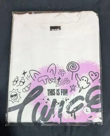 TWICE THIS IS FOR T 셔츠 화이트 L 사이즈