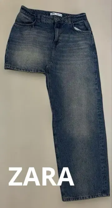 ZARA 데님 팬츠풍 스커트