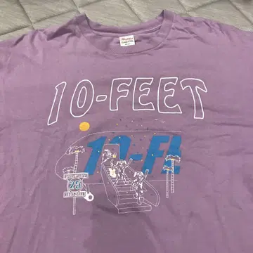 10-FEET 그래픽 티셔츠 XXL 퍼플 25th