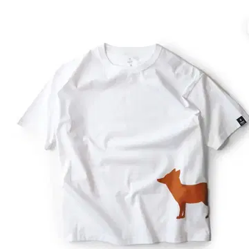 TNOC THE TEE 2 BIG SHAPE / KITSUNE 화이트 S
