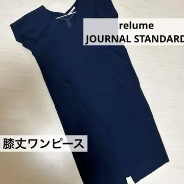 relume JOURNAL STANDARD 슬리브리스 원피스 네이비