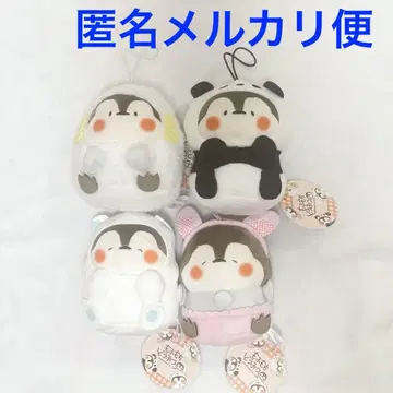 모후모치 동물 마스코트 봉제 인형 4세트
