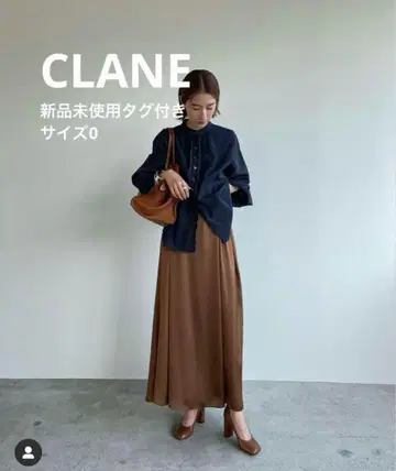 새상품 CLANE 새틴 머메이드 스커트 0 아뉴앙스 plage