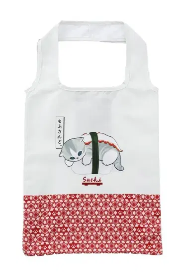 타코냥 스시 에코백 레드 mofusand 모프샌드 스시