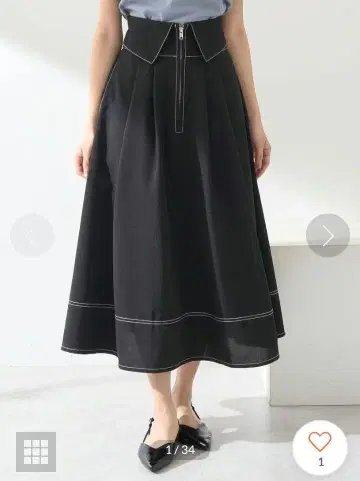 미사용 롱 스커트 어스 뮤직 앤 이콜로지