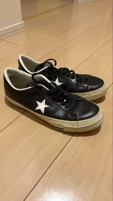 일본제 26cm 컨버스 원스타 USA 기획 가죽 블랙