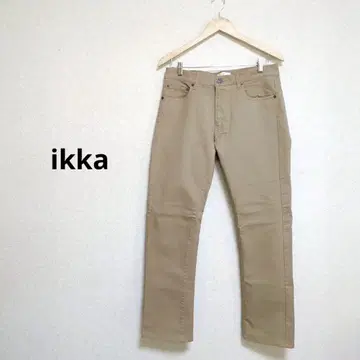 ikka 이카 남성용 데님 레귤러 스트레이트 베이지