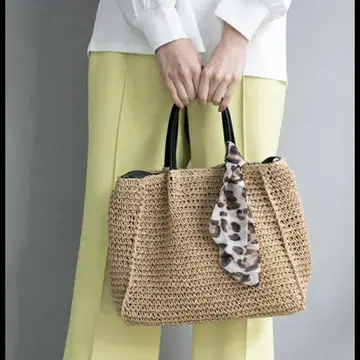 LEPSIM 렙심 페이퍼 스카프 TOTE 백 토트백