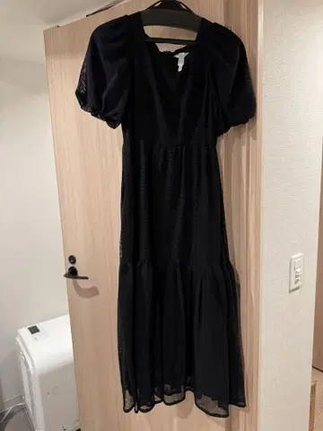 셀포드 스퀘어넥 플레어 원피스 36