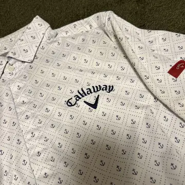 Callaway 골프 셔츠 L 사이즈 닻 패턴