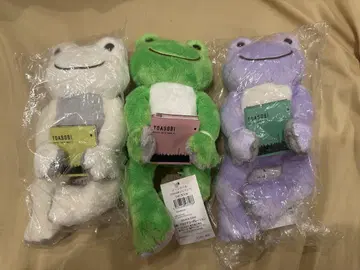 개구리 피클스 YOASOBI 수량 한정 봉제 인형 3종 세트