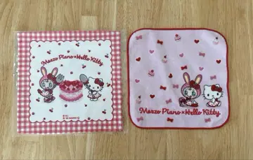 메조피아노 키티 SWEET BOX 손수건 2종 세트