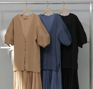 CADUNE 오쿠사 나오코 콜라보 원피스 가디건 세트