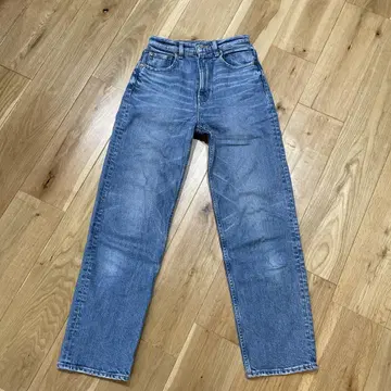 MOUSSY 스트레이트 데님 라이트 블루