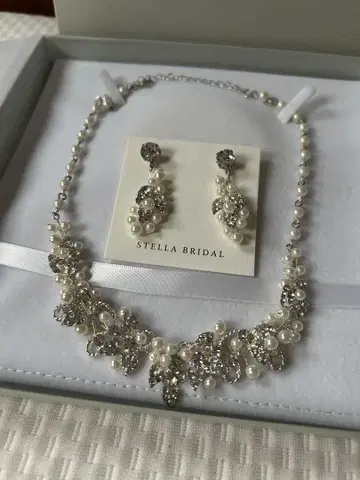 STELLA BRIDAL 목걸이와 귀찌 세트