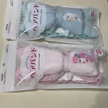 2개 세트 캐릭터 헤어밴드 푹신푹신 소재