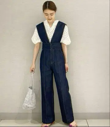 MACPHEE 맥피 데님 와이드 살로펫 size 34