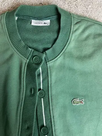 [ 실루엣 귀여워 ] LACOSTE 그린 가디건 38 라코스테