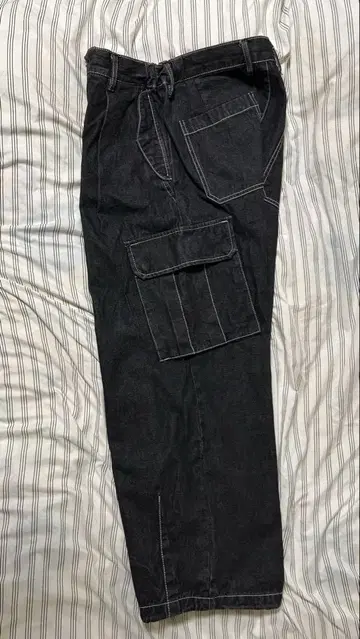 RAGEBLUE DENIM & MILITARY 블랙 카고 used s