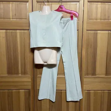 ZARA 자라 숏 베스트 플레어 팬츠 셋업