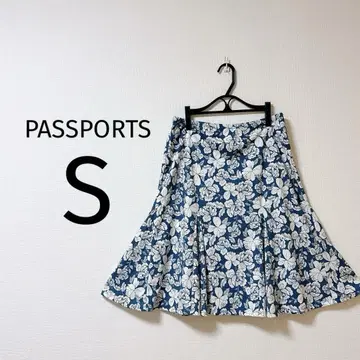 8 PASSPORTS 플레어 스커트 S