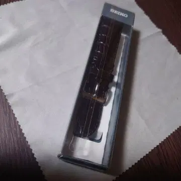 SEIKO 가죽 시계 벨트 러그 22mm용 다크 브라운