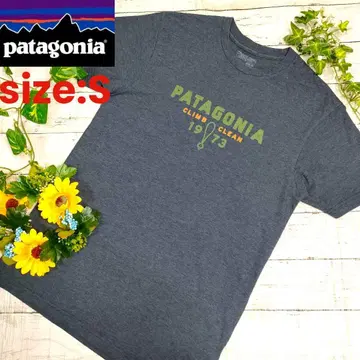 [인기] PATAGONIA 프린트 티셔츠 S/다크 그레이 멕시코제