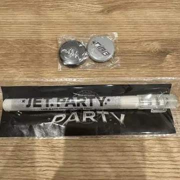 TJBB JET PARTY 응원봉 사인 라이트 캔뱃지 세트