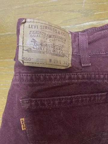 Levi's 550 적자색 데님