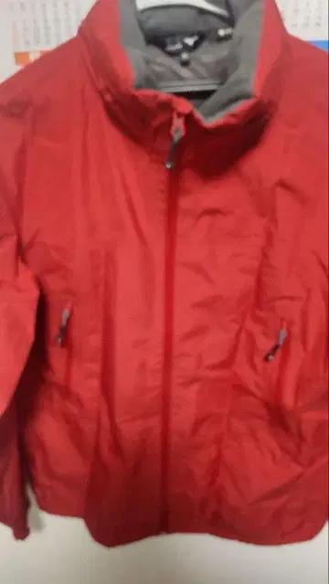 미즈노 GORE-TEX 빨간색 풀 집업 우비 XL 새상품급