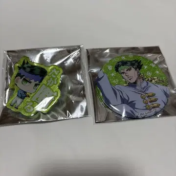 [새상품] 죠죠월드 키시베 로한 글리터 캔배지, 아크릴 배지 세트