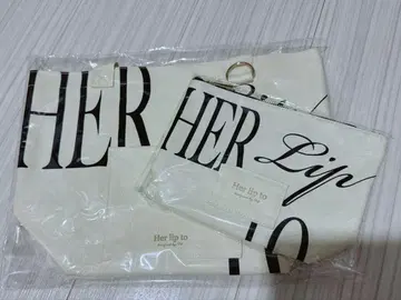 herlipto 나고야 HLT DAIRLY 로고 TOTE POUCH