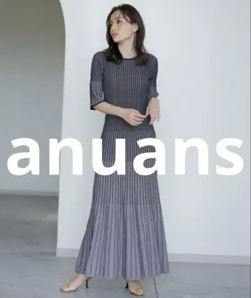 거의 미사용 anuans 반팔 원피스 FREE 블랙 여성용