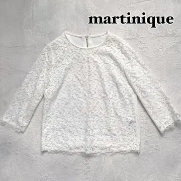 martinique 플라워 레이스 풀오버 블라우스 꽃무늬