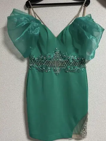 AR ANGELR 그린 미니 드레스 S 사이즈