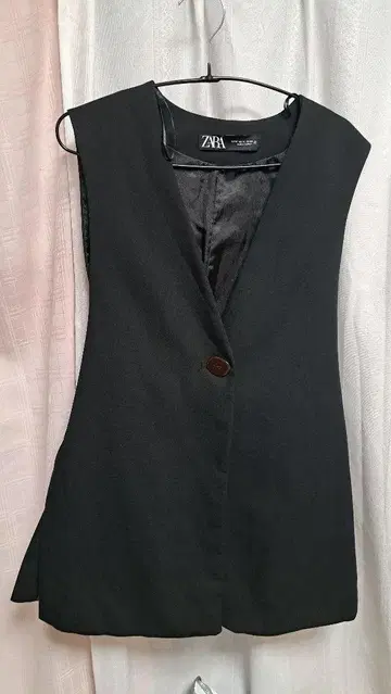 ZARA 블랙 롱 베스트 사이즈