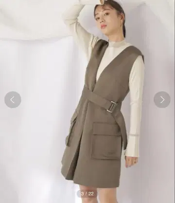 JILL by JILL STUART 새틴 미니 점퍼 스커트