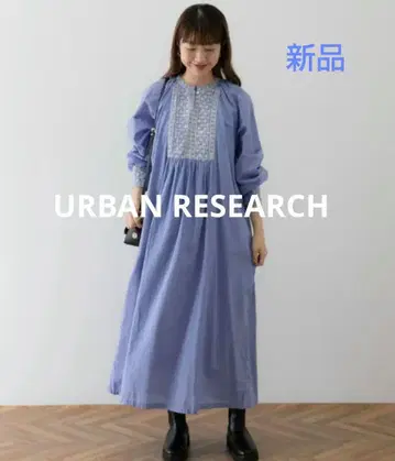 새상품 써니라벨 코튼 자수 요크 원피스
