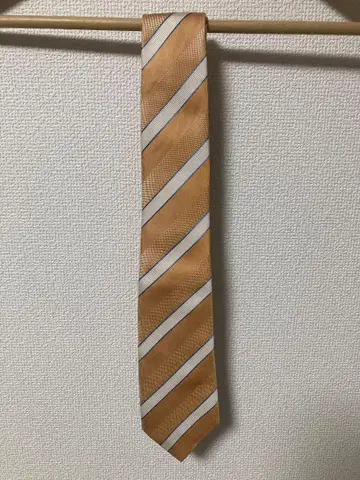 EDIFICE 오렌지 스트라이프 넥타이