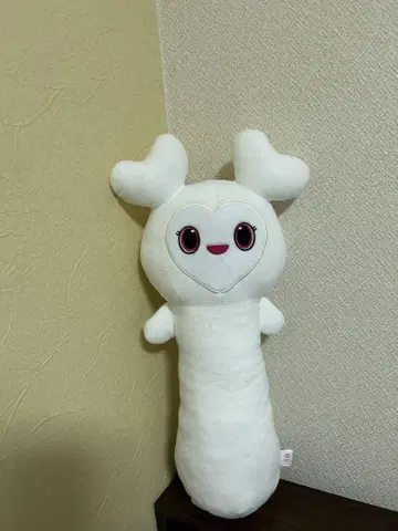 화이트 하트 모양 봉제 인형 약 60cm