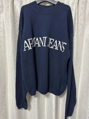 [레어] ARMANI JEANS 로고 니트