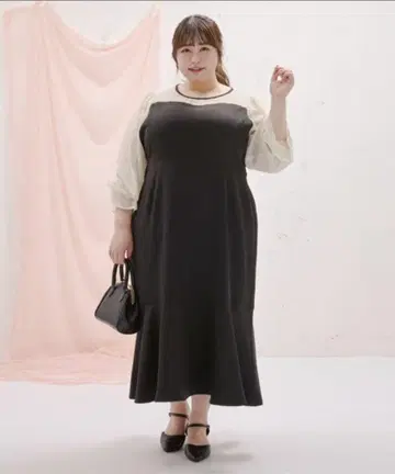 Louiosy 시어 절개 머메이드 원피스