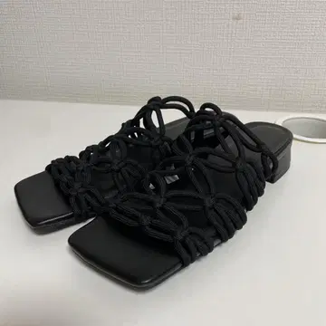 JEANASIS 샌들 블랙 L 24.0~24.5 상당