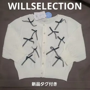 WILLSELECTION 리본 가디건 택 포함 새상품 윌셀렉션