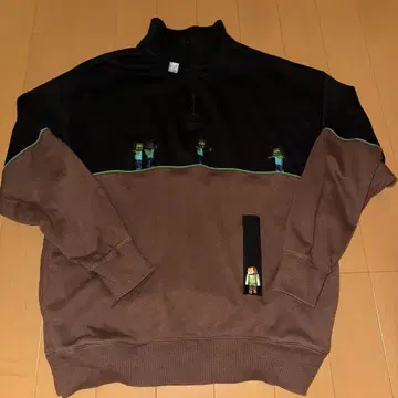 Graniph Minecraft 하프 지퍼 트레이닝복