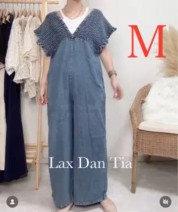 시마무라 데님 셔링 살로펫 Lax Dan Tia 중청 사이즈 M
