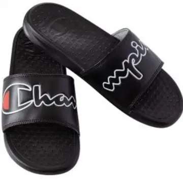 [ 26cm ] Champion 샤워 샌들 스크립트 로고 블랙