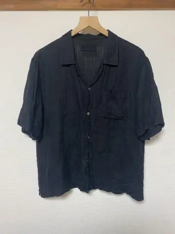 JAMES COWARD RIVIERA SHIRT 린넨 사이즈 3 블랙