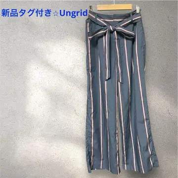 택 포함 새 상품 Ungrid 하이웨스트 스트라이프 팬츠